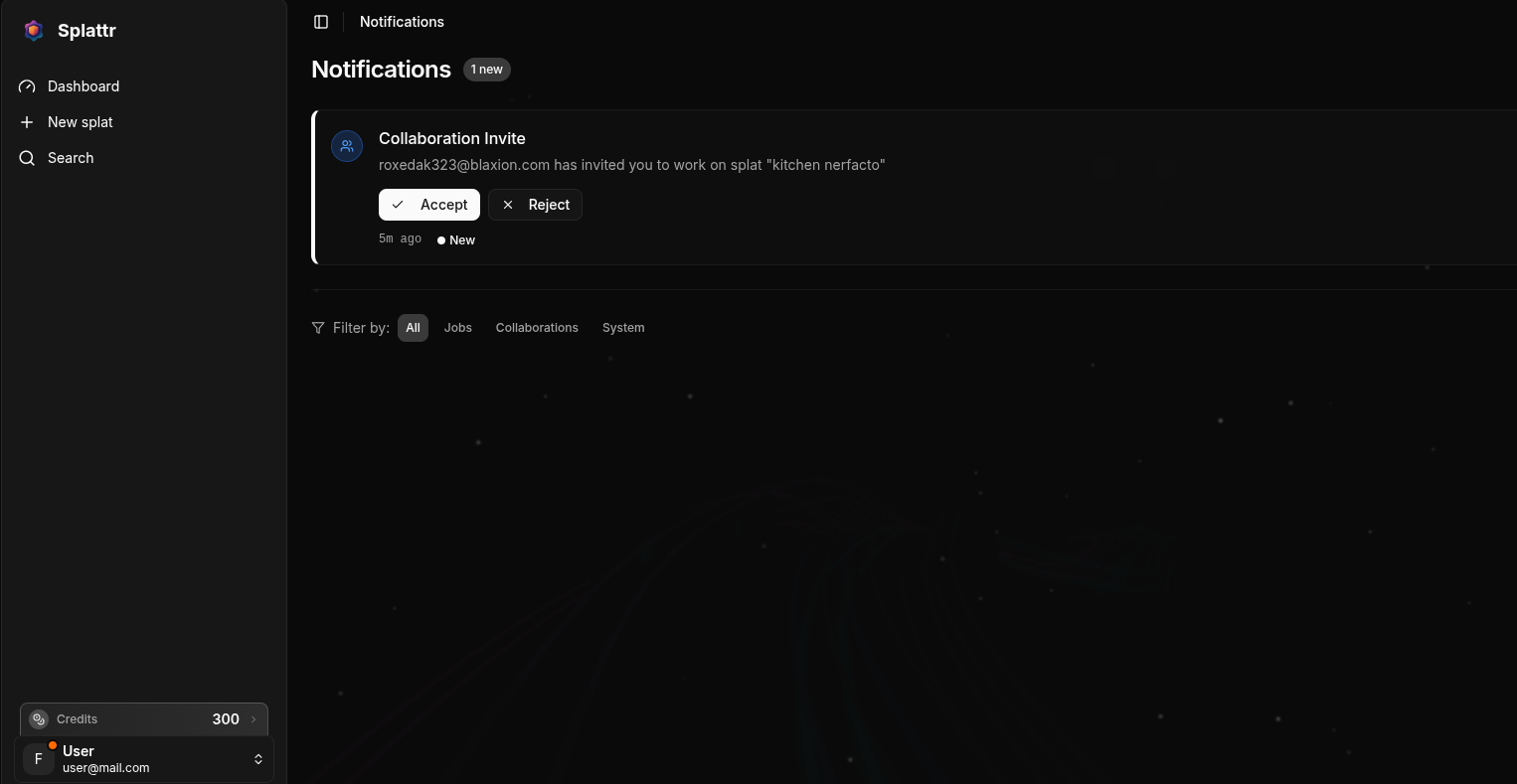 Notification invite